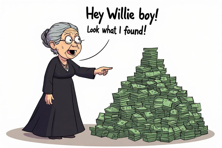 Ellen White: The Spirit of Profits (AI generated, owned by nonsda.org)