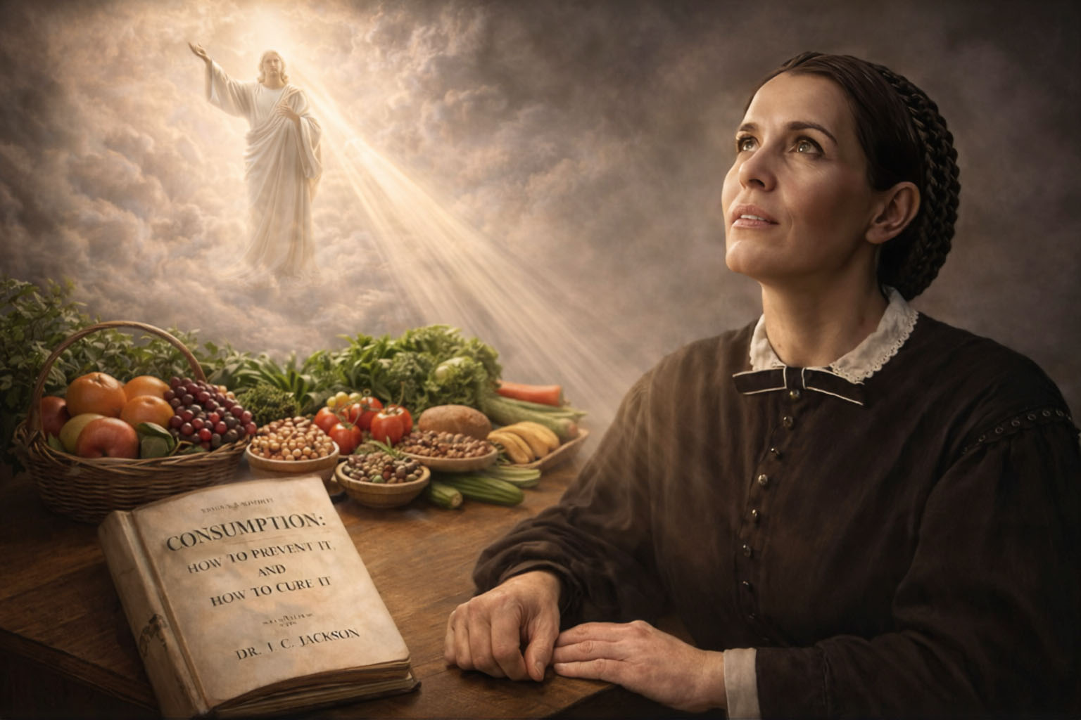 Ellen White's health reform visions: Were they from God? Or Dr. Jackson? (Artist: Pavle Simovic)
