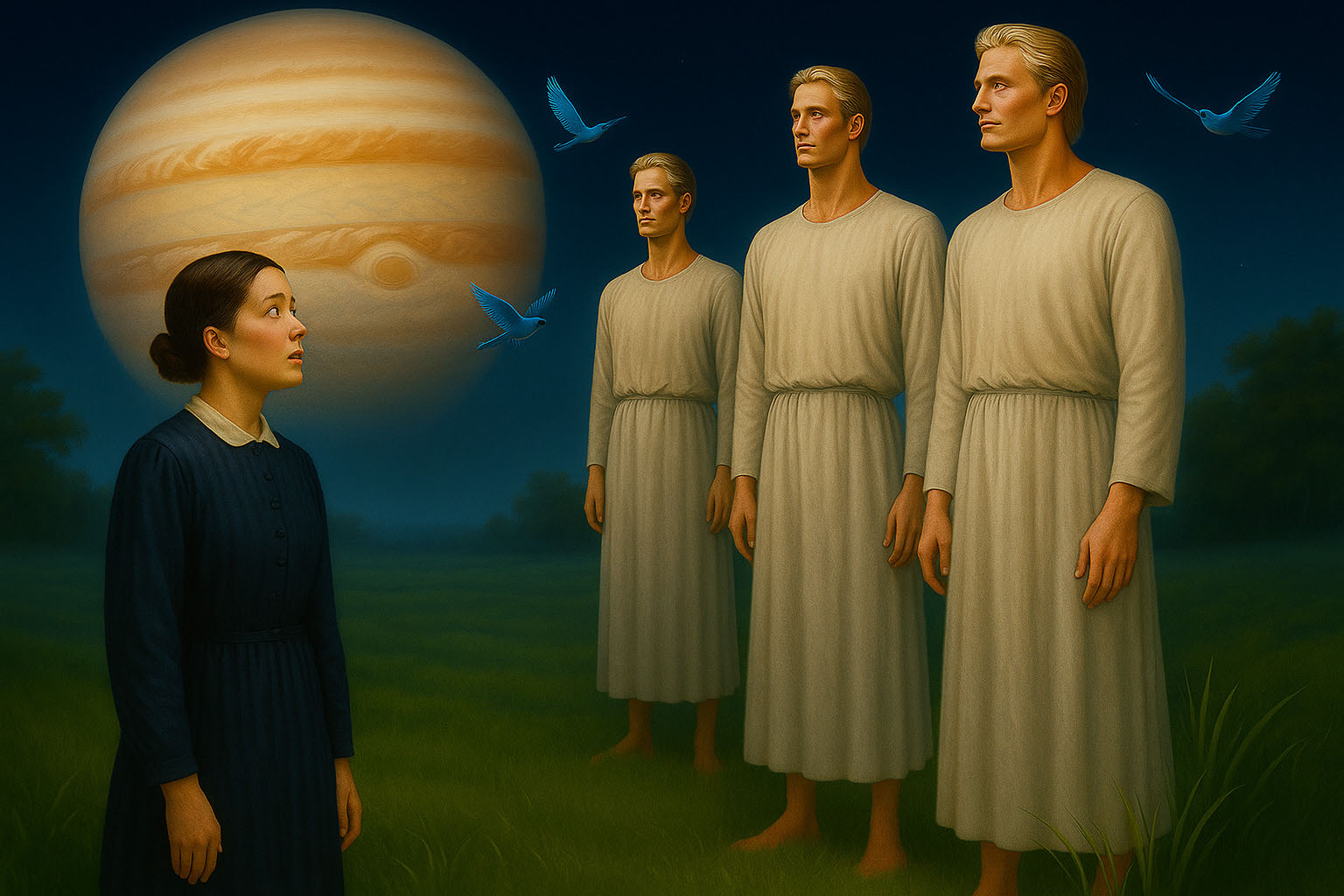 Pavle Simovic's rendition of what Ellen's Jupiter people may have looked like