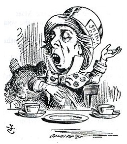 Mad Hatter depicted by Sir John Tenniel
